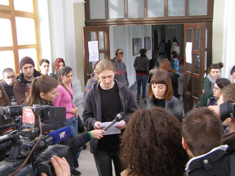 Okupljanje Nezavisne studentske inicijative Zadar (foto Nikola Turcinov) Okupljanje Nezavisne studentske inicijative Zadar (foto Nikola Turcinov)