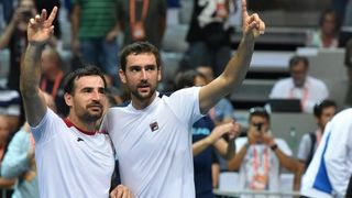 Davis Cup: Ivan Dodig/Marin Čilić – Nicolas Mahut/Pierre-Hugues Herbert 3-1. Photo. Hrvoje Jelavić/PIXSELL