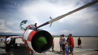 Dan otvorenih vrata Zračne baze Zemunik 5. kolovoza 2014., Foto: Filip Brala/PIXSELL