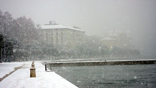 Snijeg u Zadru, 17. prosinca 2009, Foto: Saša Čuka