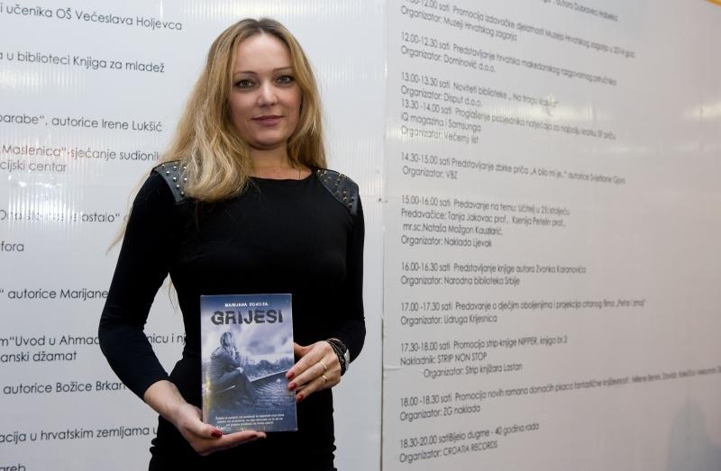 12.11.2014., Zagreb – U sklopu Interlibera odrzana je promocije knjige pod nazivom Grijesi hrvatske knjizevnice iz dijaspore Marijane Dokoze. Photo: Davor Visnjic/PIXSELL