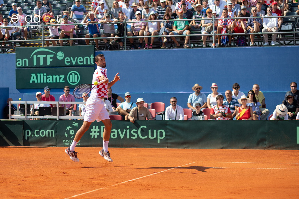 Davis Cup: Vruća navijačka atmosfera u meču Ćilića i Querreya