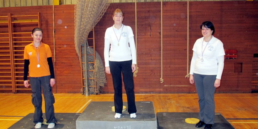 Sabrina Muller na pobjedničkom postolju Sabrina Muller na pobjedničkom postolju