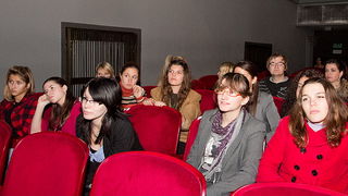 Hrvatsko narodno kazalište Zadar traži nove mlade talente za glumačku radionicu, sinoć smo pratili audiciju na kojoj su se budućoj mentorici, glumici Jasni Ančić, predstavili ženske kandidatkinje, foto Leo Banićć