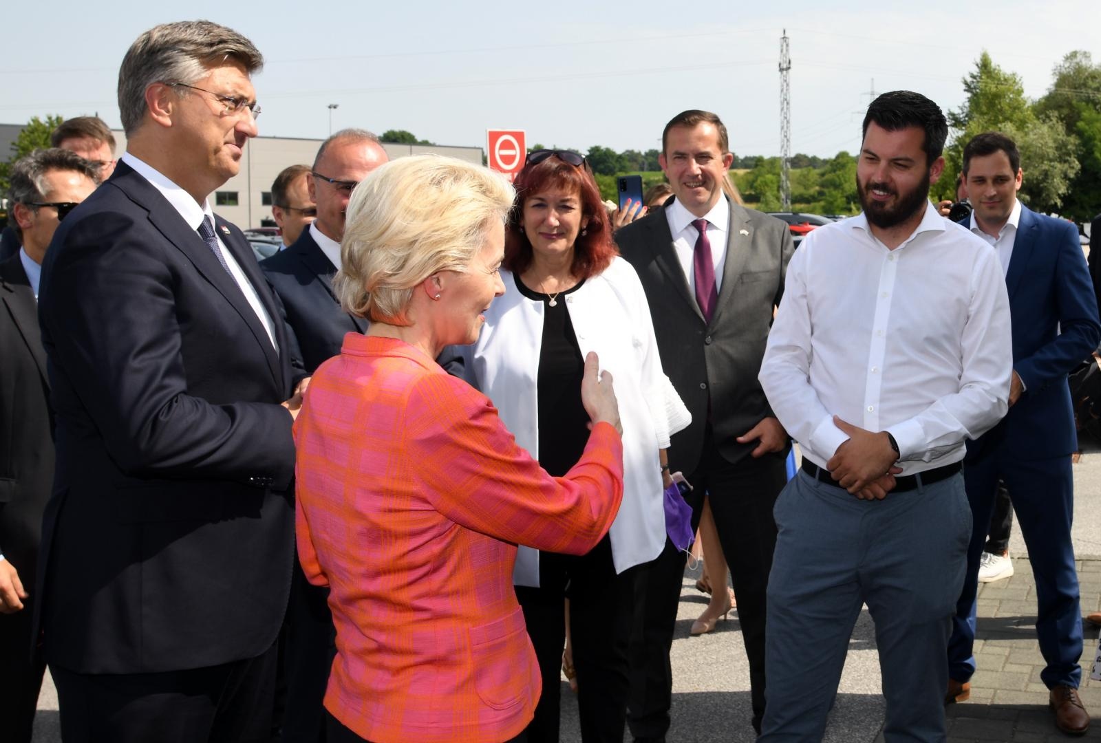 Ursula von der Leyen, Andrej Plenković u posjetu Rimac automobili Ursula von der Leyen, Andrej Plenković u posjetu Rimac automobili