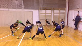 Zagrijavanje pobjednika pred finalnu utakmicu Zagrijavanje pobjednika pred finalnu utakmicu