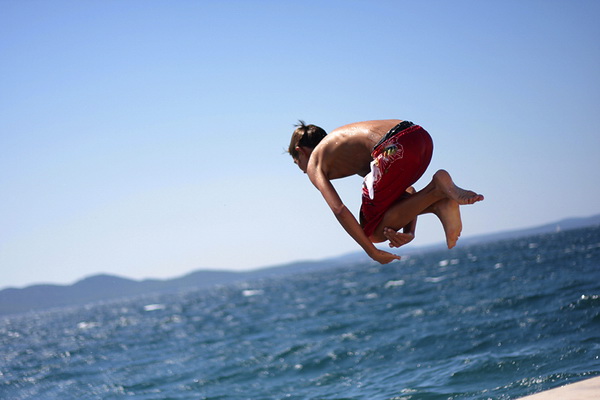 Zadar: Skokovi s rive, Foto: Sasa Cuka