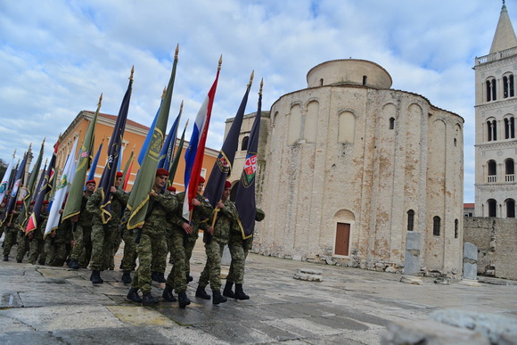 Svečani mimohod postrojbi u povodu proslave 23. obljetnice VRO Maslenica. Foto: Iva Perinčić