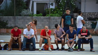 U povodu blagdana Kraljice Mira u Stanovima odigrana utakmica između liječnika i predstavnika Gradske uprave, Foto: Iva Perinčić