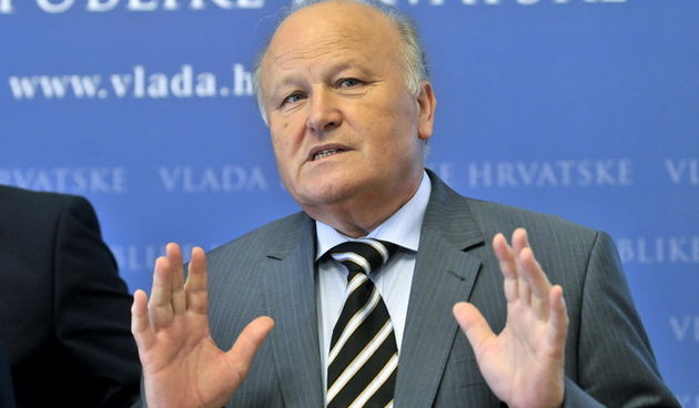 Zagreb, 180612.
Vlada RH, konferencija i prezentacija za medije na temu Zakon o financijskom poslovanju i predstecajnoj nagodbi. Na konferenciji su govorili Orsat Miljenic, ministar pravosudja i Slavko Linic, ministar financija u Vladi RH.
Na slici:  Slav