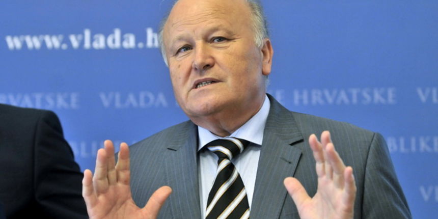 Zagreb, 180612.
Vlada RH, konferencija i prezentacija za medije na temu Zakon o financijskom poslovanju i predstecajnoj nagodbi. Na konferenciji su govorili Orsat Miljenic, ministar pravosudja i Slavko Linic, ministar financija u Vladi RH.
Na slici:  Slav