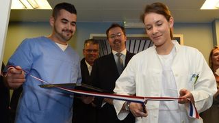 U Općoj bolnici Zadar svečano otvorena nova angio sala donacija dr. Freidoona Ghazija. Foto: Dino Stanin/PIXSELL U Općoj bolnici Zadar svečano otvorena nova angio sala donacija dr. Freidoona Ghazija. Foto: Dino Stanin/PIXSELL