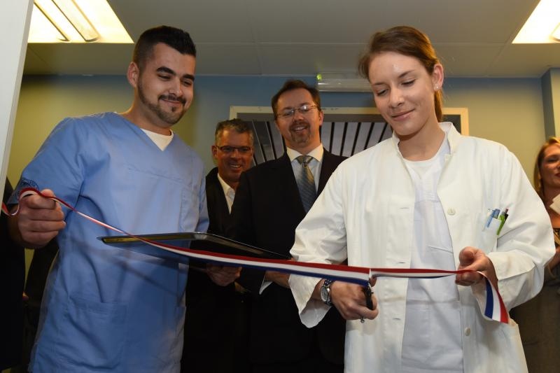 U Općoj bolnici Zadar svečano otvorena nova angio sala donacija dr. Freidoona Ghazija. Foto: Dino Stanin/PIXSELL U Općoj bolnici Zadar svečano otvorena nova angio sala donacija dr. Freidoona Ghazija. Foto: Dino Stanin/PIXSELL