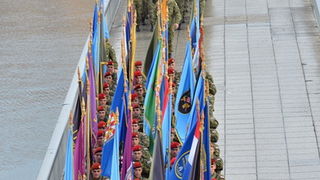 Svečani mimohod postrojbi u povodu proslave 23. obljetnice VRO Maslenica. Foto: Iva Perinčić