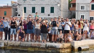 Krapanj: Održana tradicionalna ženska regata gajeta na vesla. Photo: Hrvoje Jelavić/PIXSELL Krapanj: Održana tradicionalna ženska regata gajeta na vesla. Photo: Hrvoje Jelavić/PIXSELL