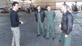 Goran Višnjić posjetio pilote u zrakoplovnoj bazi Zemunik