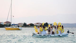 15.07.2013., Otok Ugljan, Preko – Umjetnicki projekt “Promjena svjetla – sjecanje na otok” odrzan je u mjestu Preko na otoku Ugljanu. Photo: Filip Brala/PIXSELL