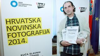Velika dvorana HND-a, Proglasenje pobjednika 12. natjecaja Hrvatska novinska fotografija. Photo: Goran Jakus/PIXSELL Velika dvorana HND-a, Proglasenje pobjednika 12. natjecaja Hrvatska novinska fotografija. Photo: Goran Jakus/PIXSELL