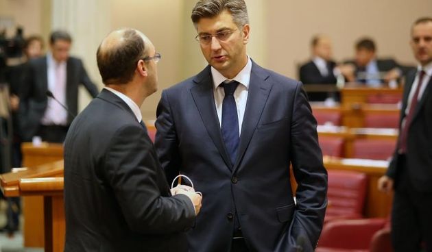 Prvo zasjedanje Hrvatskoga sabora u 9. sazivu. Andrej Plenkovic. Photo: Jurica Galoic/PIXSELL