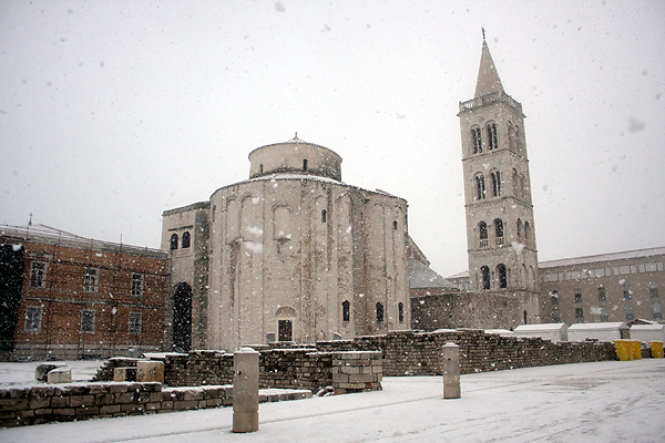 Snijeg u Zadru, 17. prosinca 2009, Foto: Saša Čuka