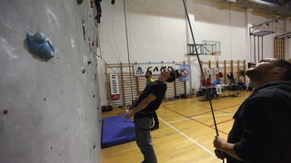 Bibinje: Županijsko natjecanje u sportskom penjanju na umjetnoj stijeni. Foto: Leo Banić