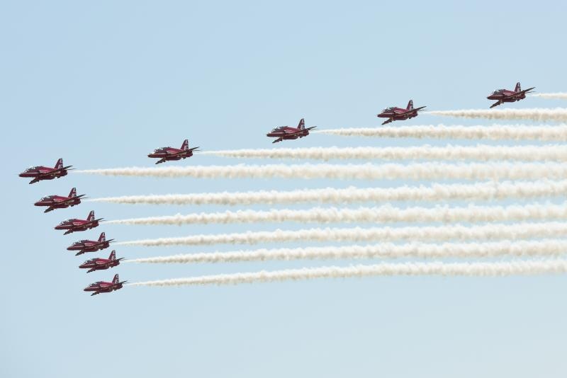 Akrobatska skupina “Red Arrows” Royal Air Forcea u posjeti Zračnoj bazi u Zemuniku Akrobatska skupina “Red Arrows” Royal Air Forcea u posjeti Zračnoj bazi u Zemuniku