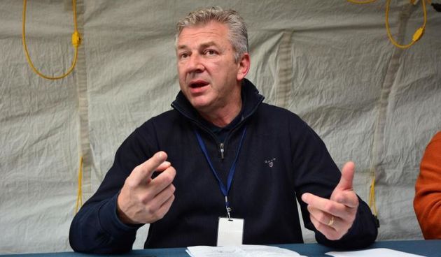 U zimskom tranzitnom centru Ministar unutarnjih poslova Ranko Ostojic najavio da ce Hrvatska poostriti kriterije za ulazak izbjeglica te ce na granici zaustavljati prihvat stranaca koji ne dolaze iz ratom zahvacenih zemalja. Photo: Ivica Galovic/PIXSELL