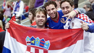 Barcelona 250113.
Gradska dvorana Palau Sant Jordi.
Svjetsko prvenstvo u rukometu za muskarce Spanjolska 2013.
Utakmica polufinala izmedju Hrvatske i Danske.
Na fotografiji: navijaci.
Foto: Ante Cizmic / CROPIX Barcelona 250113.
Gradska dvorana Palau Sant Jordi.
Svjetsko prvenstvo u rukometu za muskarce Spanjolska 2013.
Utakmica polufinala izmedju Hrvatske i Danske.
Na fotografiji: navijaci.
Foto: Ante Cizmic / CROPIX