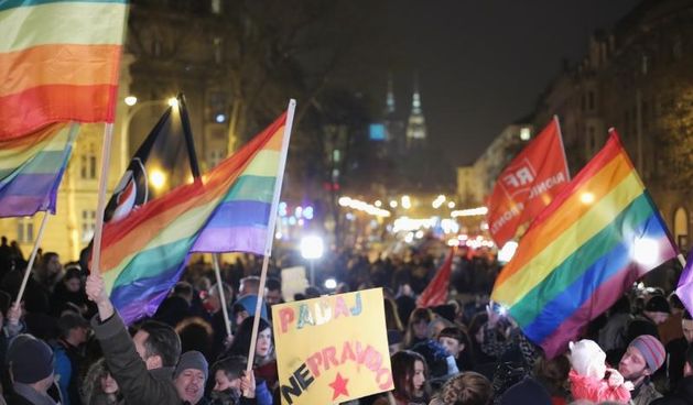 Prosvjed “Ljubav jača je od mržnje” u Zagrebu