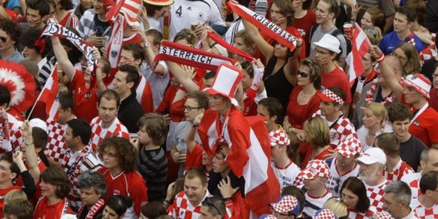 Austrijski i hrvatski navijači (Foto:reuters@daylife.com) Austrijski i hrvatski navijači (Foto:reuters@daylife.com)