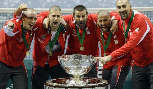 Srpska teniska reprezentacija – pobjednik Davis Cupa, Foto: Reuters