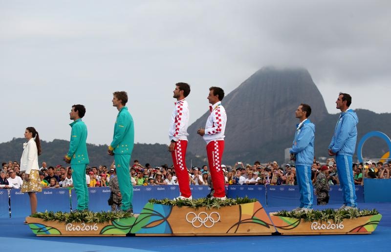 Rioe de Janeiro. Olimpijski prvaci u klasi 470, Šime Fantela i Igor Marenić. Photo. Igor Kralj/PIXSELL Rioe de Janeiro. Olimpijski prvaci u klasi 470, Šime Fantela i Igor Marenić. Photo. Igor Kralj/PIXSELL