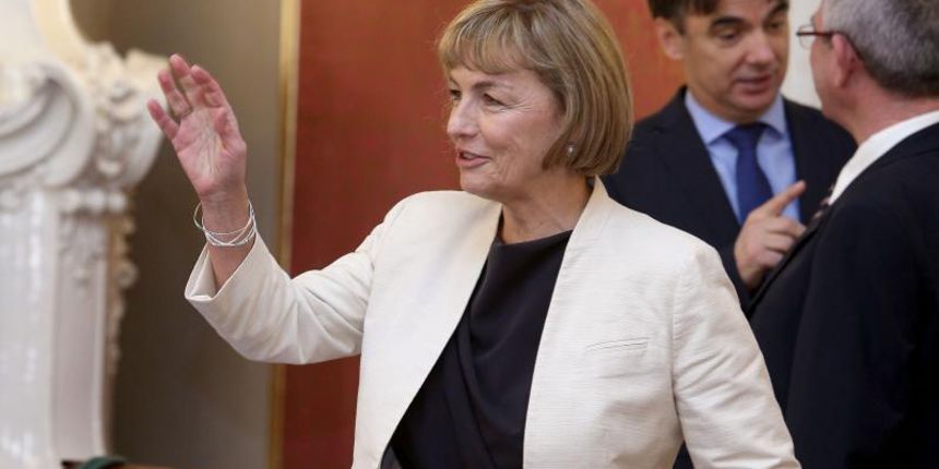 03.10.2013., Zagreb – U Banskim dvorima odzana je redovita sjednica Vlade RH. Photo: Patrik Macek/PIXSELL Autor  Patrik Macek/PIXSELL KLJUČNE RIJEČI  Vesna Pusic, sjednica, Vlada RH