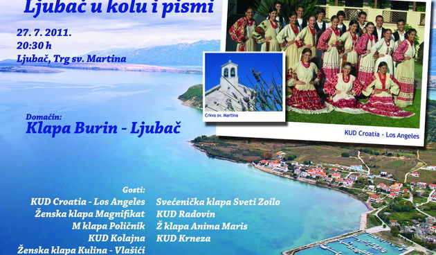 Ljubač u kolu i pismi