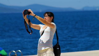 Ljetni šušur na zadarskoj rivi