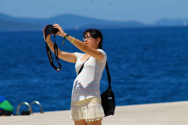 Ljetni šušur na zadarskoj rivi
