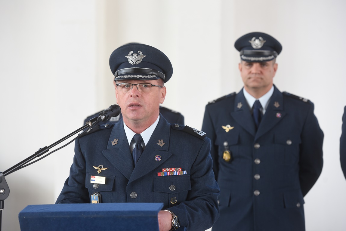 Primopredaja dužnosti zapovjednika 93. zrakoplovne baze HRZ i PZO