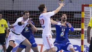 Zaragoza, Spanjolska, 230113.
Gradska dvorana Principe Felipe.
Svjetsko prvenstvo u rukometu za muskarce Spanjolska 2013.
Utakmica cetvrtfinala izmedju reprezentacija Hrvatske i Francuske.
Na fotografiji: Igor Vori i Damir Bicanic.
Foto: Ante Cizmic / CRO Zaragoza, Spanjolska, 230113.
Gradska dvorana Principe Felipe.
Svjetsko prvenstvo u rukometu za muskarce Spanjolska 2013.
Utakmica cetvrtfinala izmedju reprezentacija Hrvatske i Francuske.
Na fotografiji: Igor Vori i Damir Bicanic.
Foto: Ante Cizmic / CRO