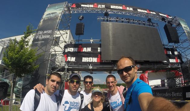 Zadarski triatlonci Ante Klanac, Edo Nimac, Ivan Gobin, Ana Miočić, Jure Šango i Ivan Tuta