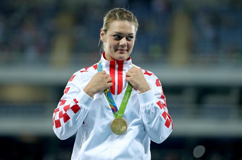 PI Rio de Janeiro, ceremonija dodjele medalja u ženskom disku: zlatnu medalju osvojila je Sandra Perković. Photo: Igor Kralj/PIXSELL PI Rio de Janeiro, ceremonija dodjele medalja u ženskom disku: zlatnu medalju osvojila je Sandra Perković. Photo: Igor Kralj/PIXSELL