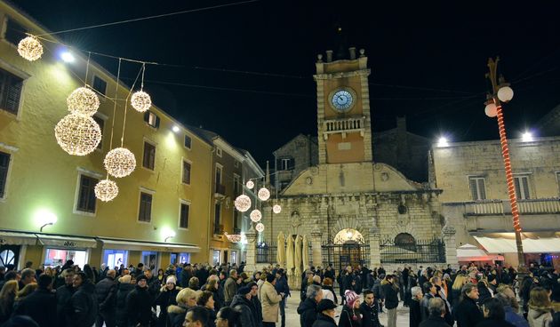 Doček Nove 2016. u Zadru, Foto: Davor Strenja