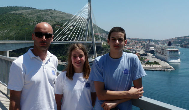 Marijan Čulina, Petra Rudić i Leo Bavdek u Dubrovniku