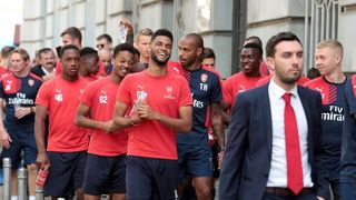Legendarni Thierry Henry i juniori FC Arsenala prošetali Zagrebom, Photo: Patrik Maček/PIXSELL Legendarni Thierry Henry i juniori FC Arsenala prošetali Zagrebom, Photo: Patrik Maček/PIXSELL