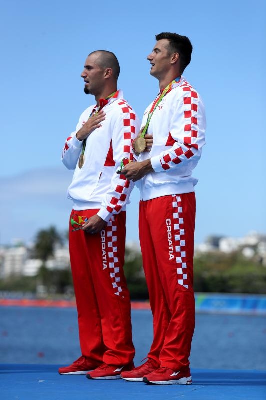 Rio de Janeiro, Brazil – Braća Sinkovic, Martin i Valent, osvajači su olimpijske zlatne medalje u utrci dvojaca na pariće.  Photo: Igor Kralj/PIXSELL