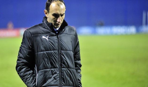 Zagreb, 071211. Stadion Maksimir.Nogometna utakmica Lige prvaka, skupina D, 6. kolo, Dinamo – Lyon.Na slici: Kruno Jurcic.Foto: Srdjan Vrancic / CROPIX
