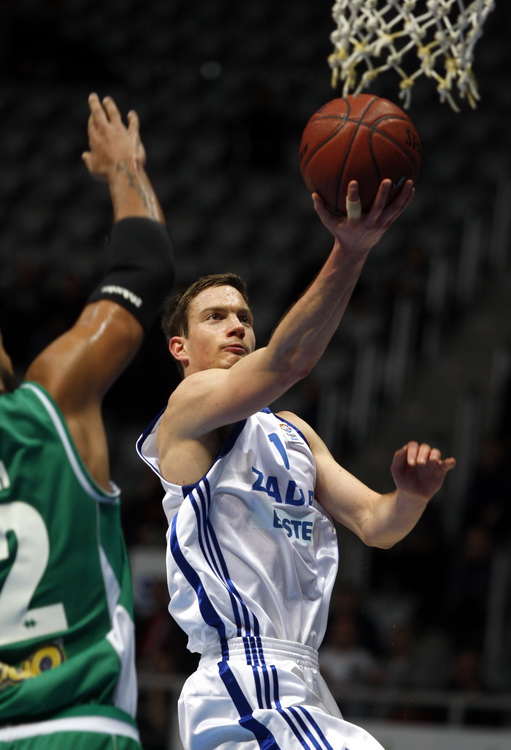 Zadar, 071210.
Dvorana Kresimira Cosica.
4. kolo EuroChallenge kupa. 
Kosarkaska utakmica KK Zadar – KK Pinar Karsiyaka. 
Na slici igrac Zadra Pavle Marcinkovic.
Foto: Jure Miskovic / CROPIX