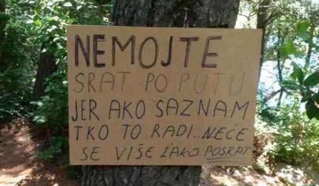 Nemojte srat po putu