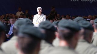 Knin, 050810.
Proslava Dana pobjede i 15. godisnjice akcije Oluja u Kninu.
Na fotografiji: Jadranka Kosor
Foto: Jakov Prkic / Cropix Knin, 050810.
Proslava Dana pobjede i 15. godisnjice akcije Oluja u Kninu.
Na fotografiji: Jadranka Kosor
Foto: Jakov Prkic / Cropix