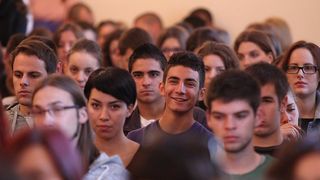 Susret studenata prve godine studija s Rektorom, foto: Iva Perinčić