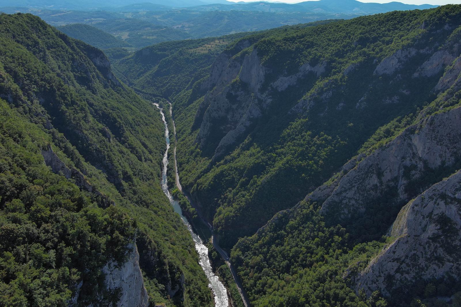 Fotografije iz zraka kanjona Vrbasa